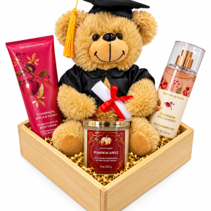 Plush Grad Bear Gift Box